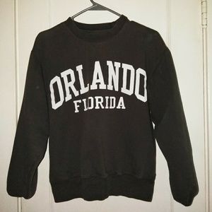 Dark grey orlando Florida crewneck